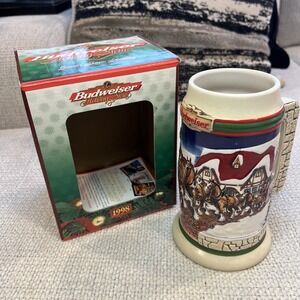 1998 Budweiser Christmas holiday stein - CS343